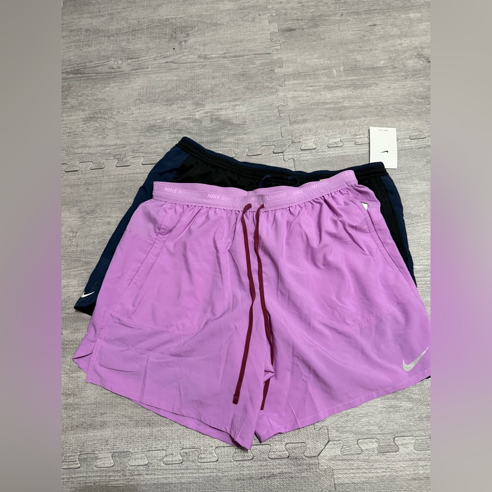 Nike men’s Purple and Black Nike dri fit  Shorts bundle 2 pairs
